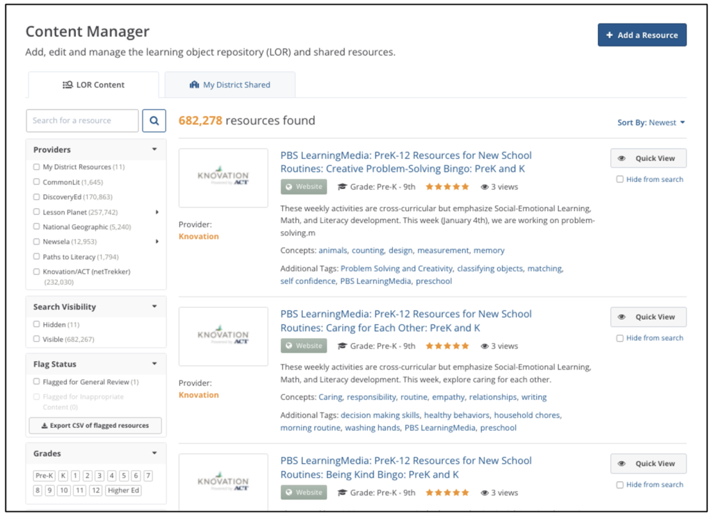 Edition Guide: Featuring the benefits of our Learning Object Repository